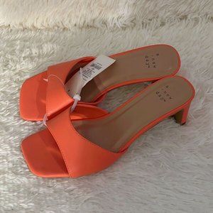 a new day Orange Heeled Sandals